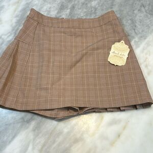 Altar’d State Checkered Pleated Skirt